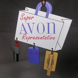 Vtg Avon Representive Christmas Ornament